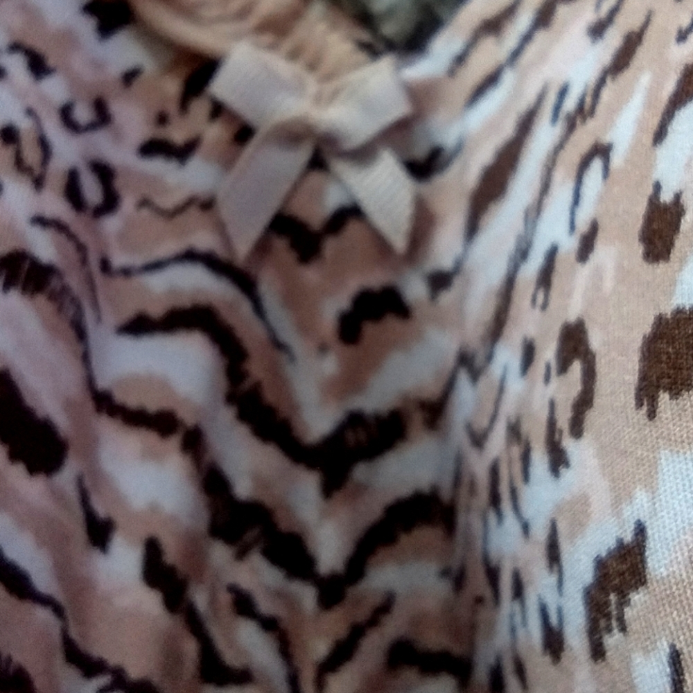 Catherine's Intimates Leopard Print Bra With Pink… - image 2